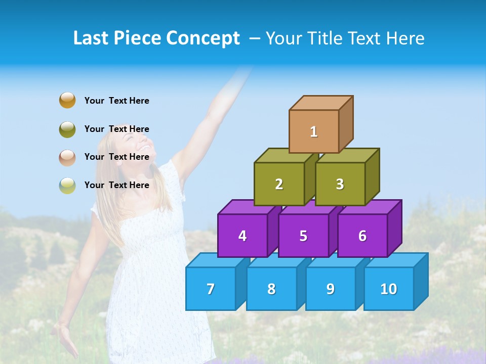 Outdoors Purple Meadow PowerPoint Template
