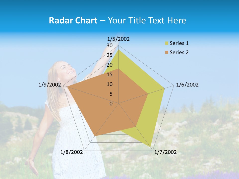 Outdoors Purple Meadow PowerPoint Template