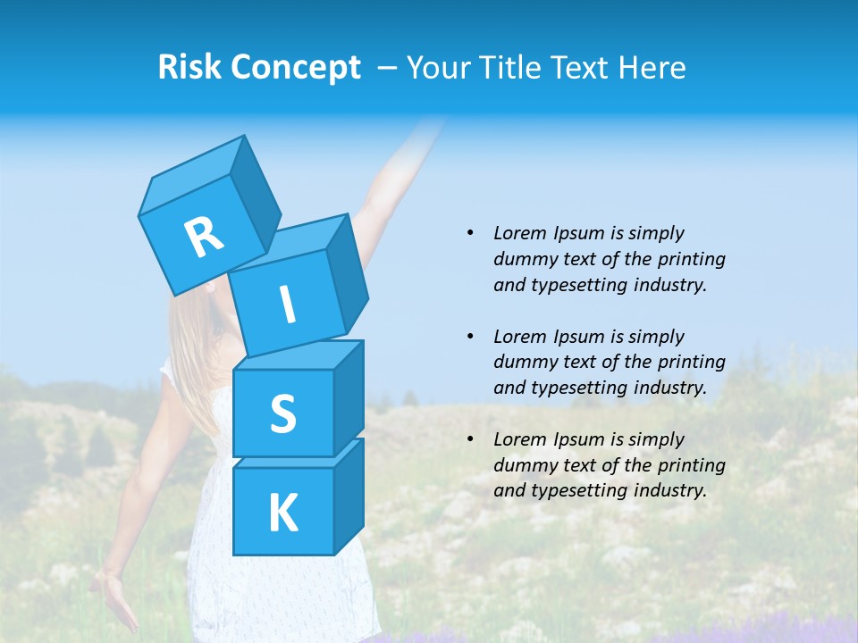 Outdoors Purple Meadow PowerPoint Template