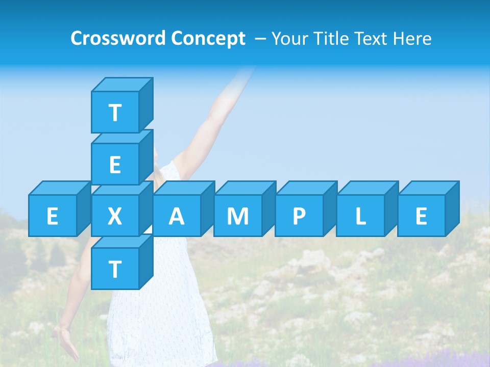 Outdoors Purple Meadow PowerPoint Template