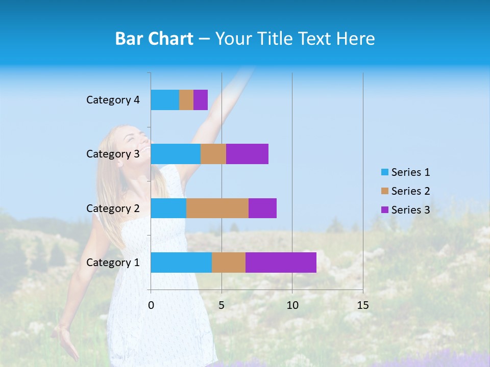 Outdoors Purple Meadow PowerPoint Template