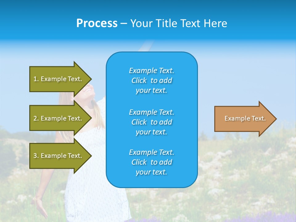 Outdoors Purple Meadow PowerPoint Template