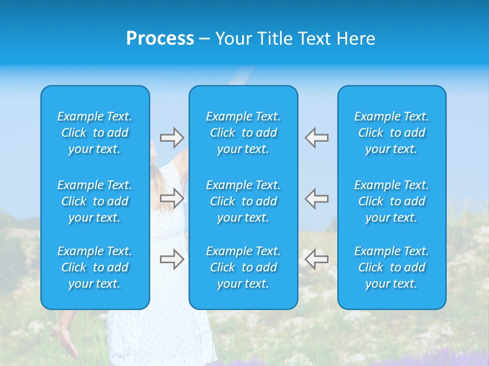 Outdoors Purple Meadow PowerPoint Template