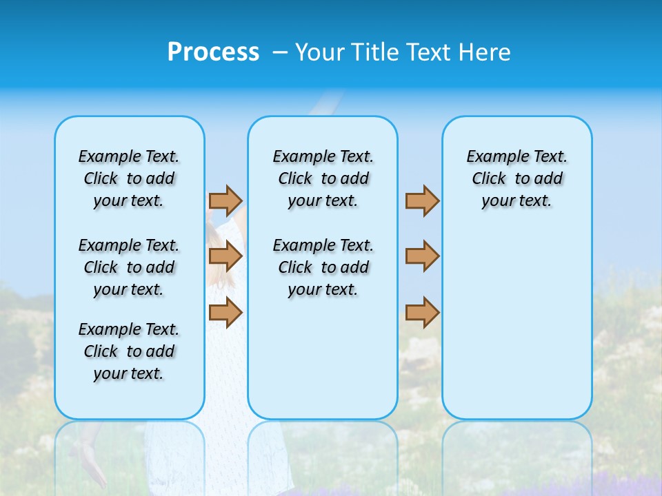 Outdoors Purple Meadow PowerPoint Template