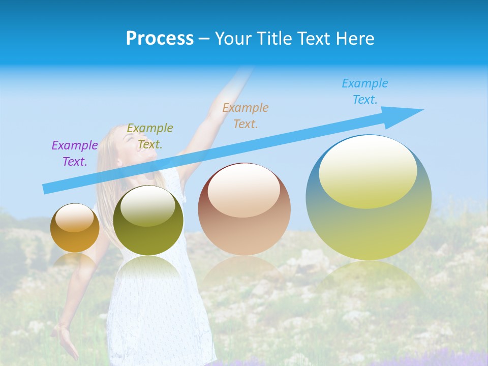 Outdoors Purple Meadow PowerPoint Template