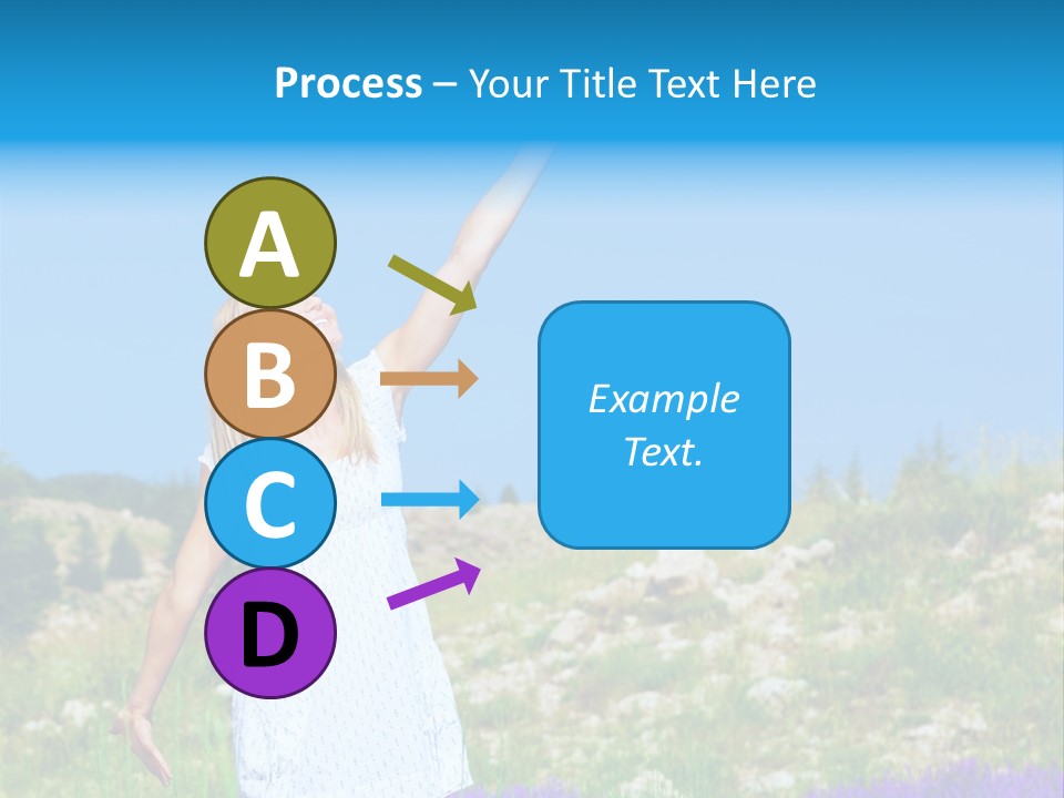 Outdoors Purple Meadow PowerPoint Template