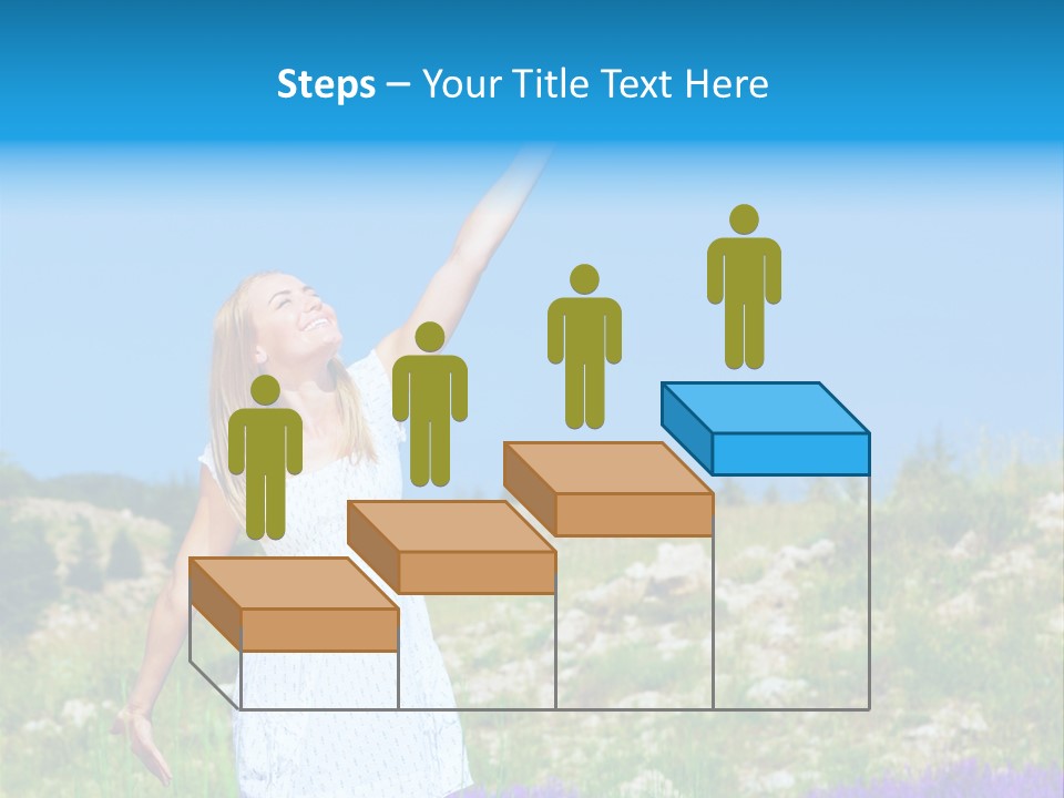 Outdoors Purple Meadow PowerPoint Template