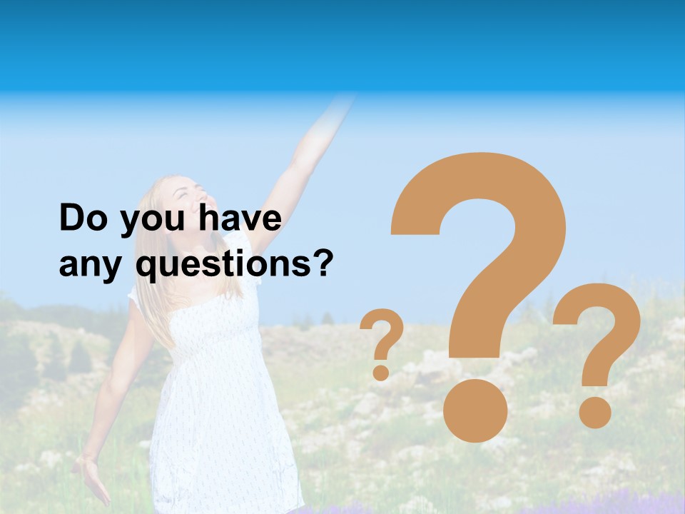 Outdoors Purple Meadow PowerPoint Template