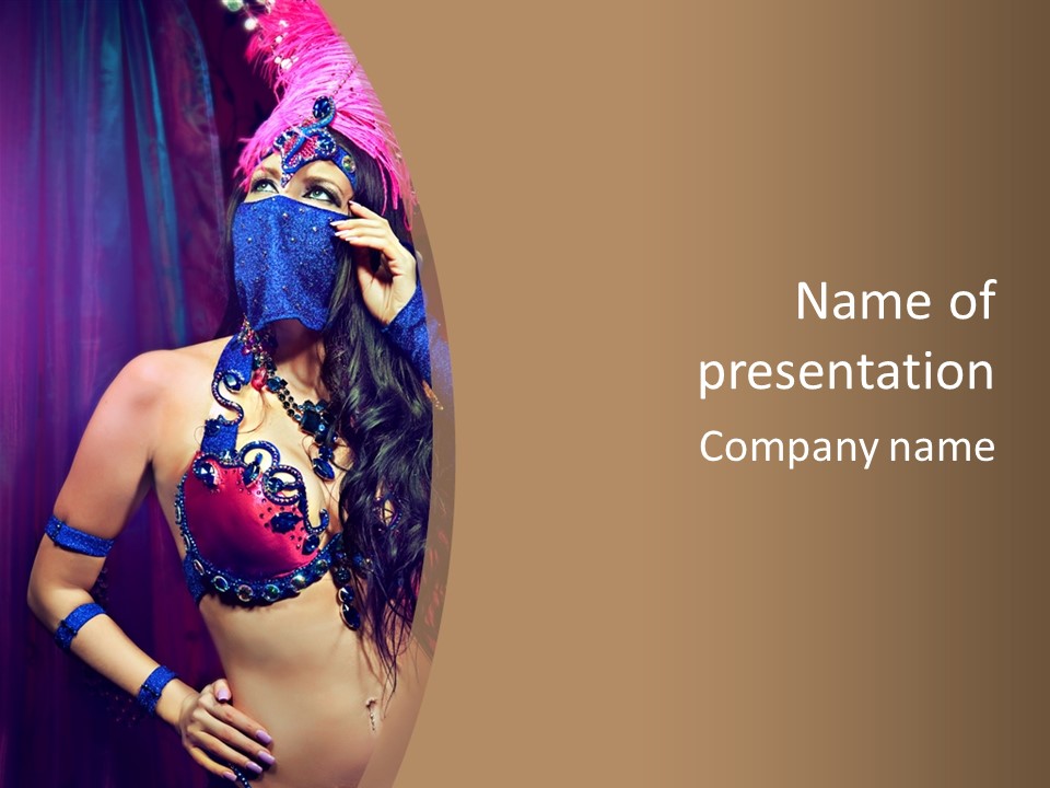 Veil Religious Dance PowerPoint Template