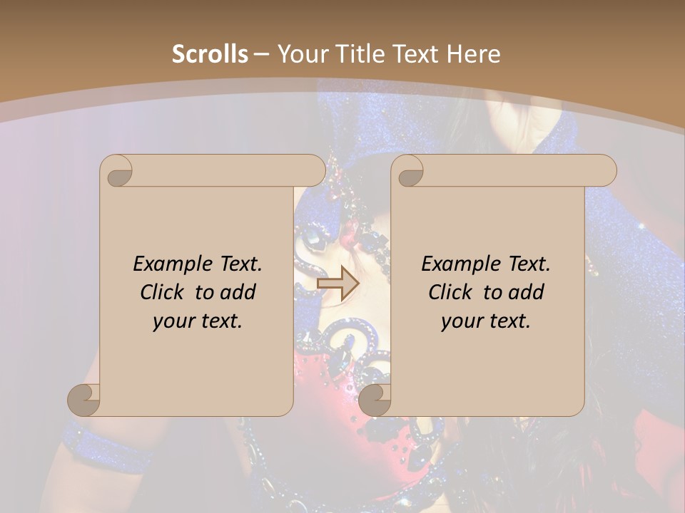 Veil Religious Dance PowerPoint Template