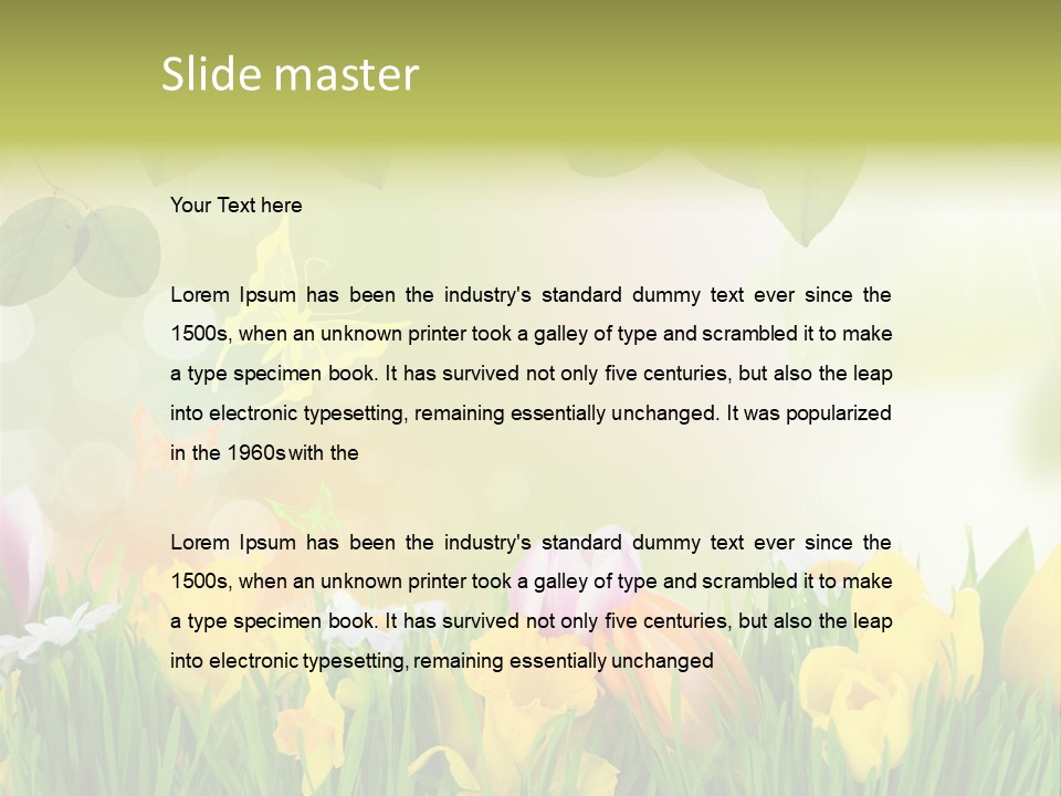 Duft Wetter Sonne PowerPoint Template