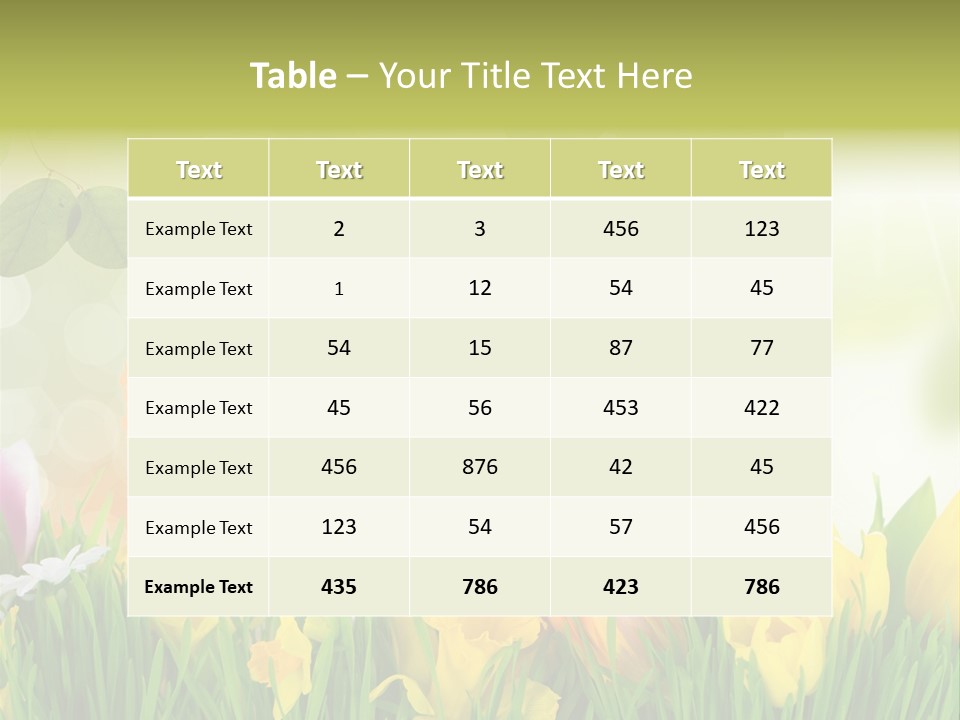 Duft Wetter Sonne PowerPoint Template
