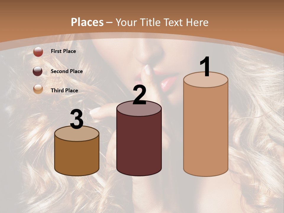 Make Up Beauty Blue Eyes PowerPoint Template