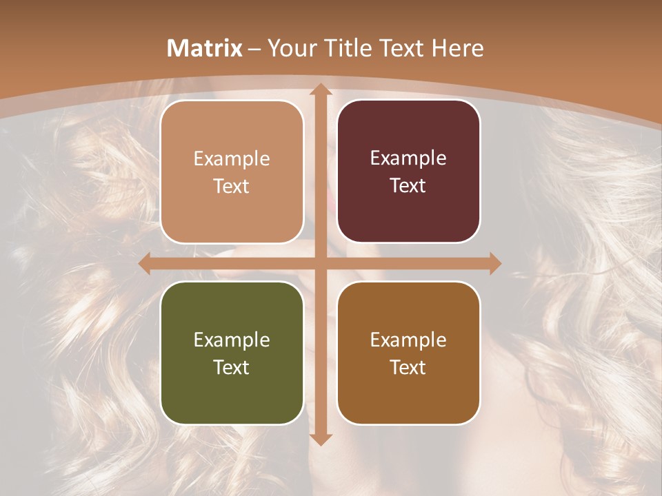 Make Up Beauty Blue Eyes PowerPoint Template