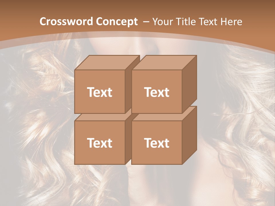 Make Up Beauty Blue Eyes PowerPoint Template