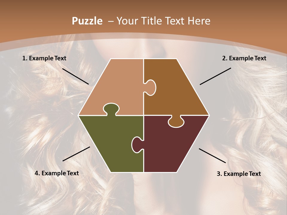 Make Up Beauty Blue Eyes PowerPoint Template