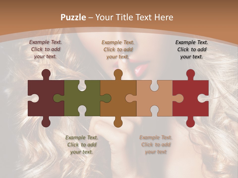 Make Up Beauty Blue Eyes PowerPoint Template