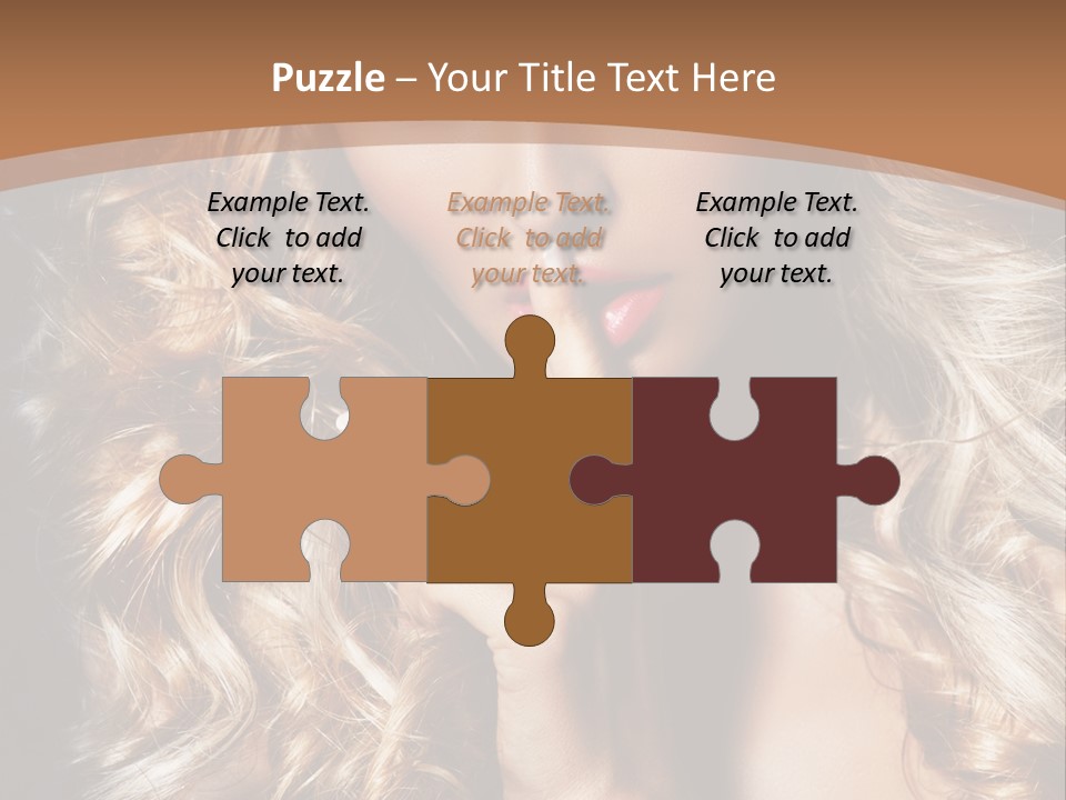 Make Up Beauty Blue Eyes PowerPoint Template