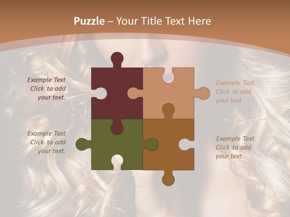 Make Up Beauty Blue Eyes PowerPoint Template