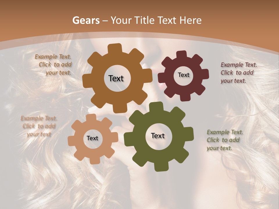 Make Up Beauty Blue Eyes PowerPoint Template