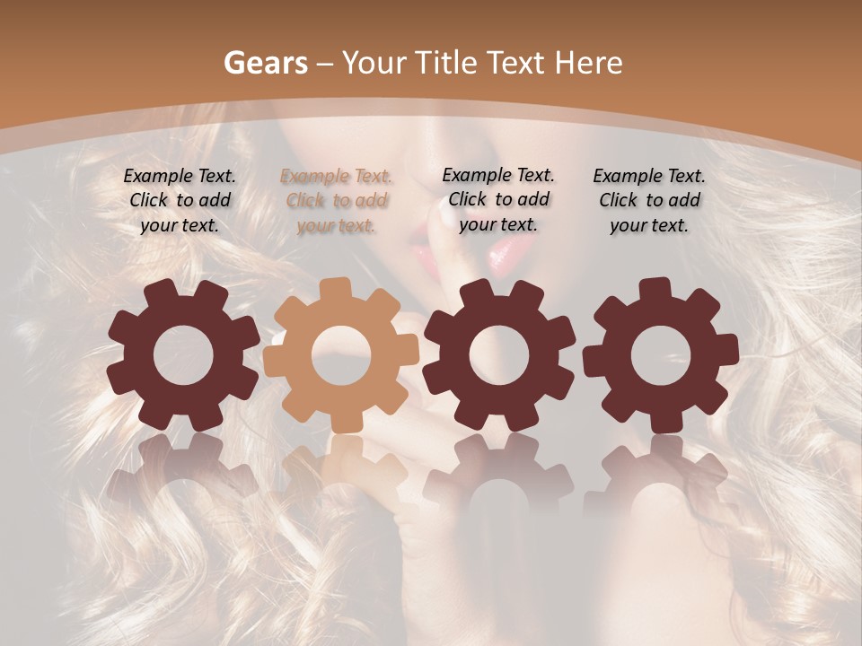 Make Up Beauty Blue Eyes PowerPoint Template