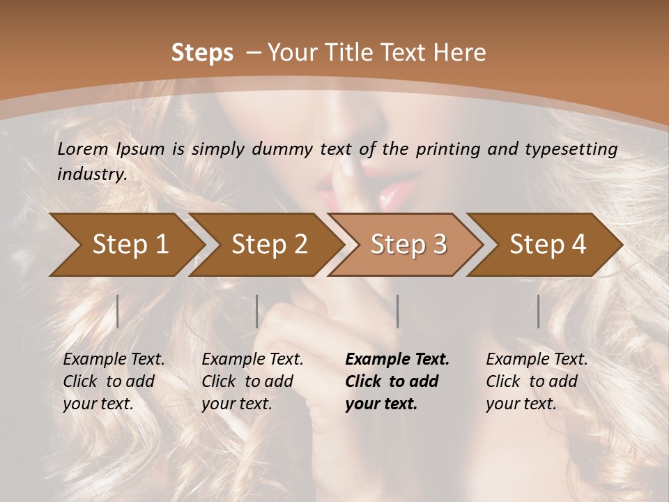 Make Up Beauty Blue Eyes PowerPoint Template