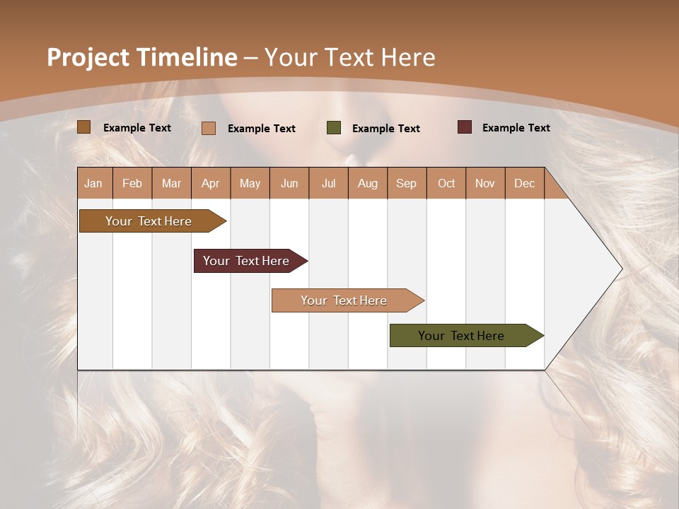 Make Up Beauty Blue Eyes PowerPoint Template