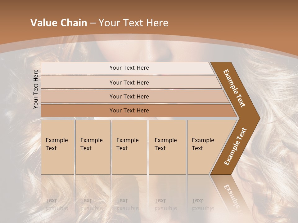 Make Up Beauty Blue Eyes PowerPoint Template