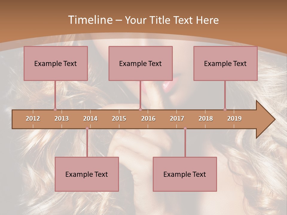 Make Up Beauty Blue Eyes PowerPoint Template