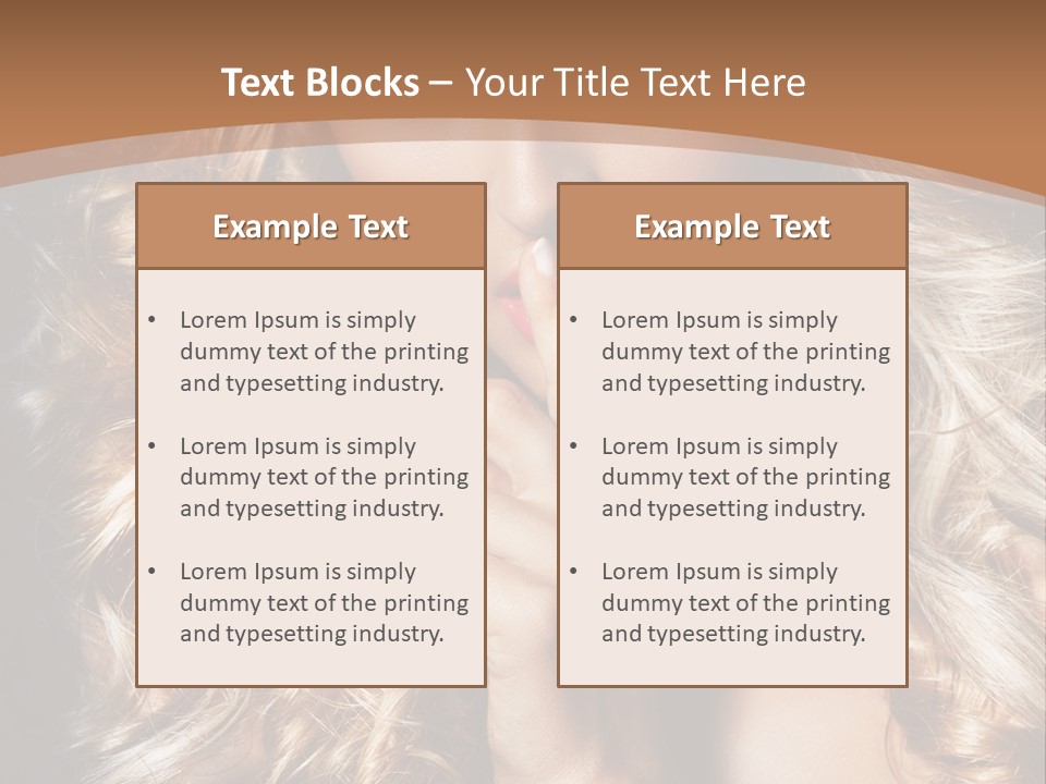 Make Up Beauty Blue Eyes PowerPoint Template