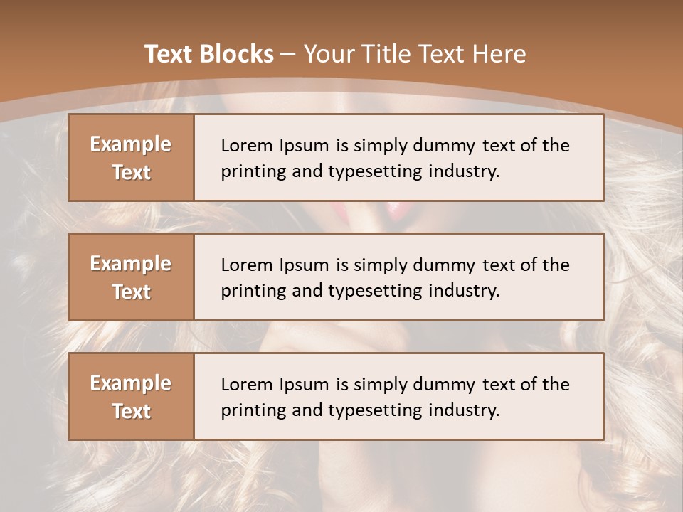 Make Up Beauty Blue Eyes PowerPoint Template