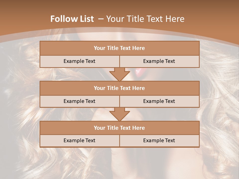 Make Up Beauty Blue Eyes PowerPoint Template