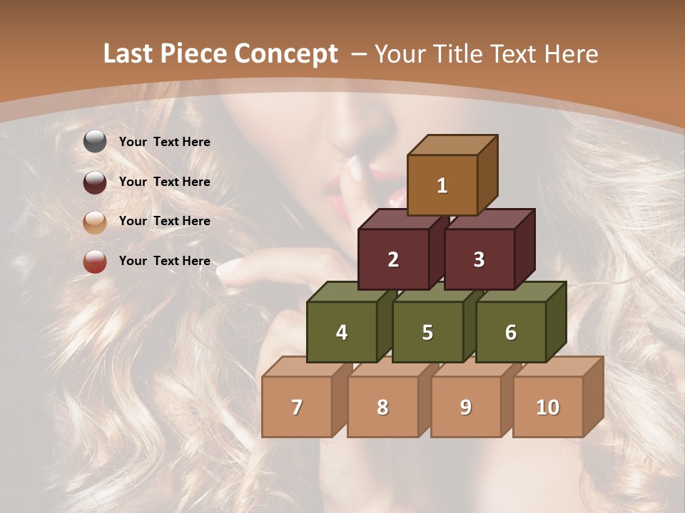 Make Up Beauty Blue Eyes PowerPoint Template