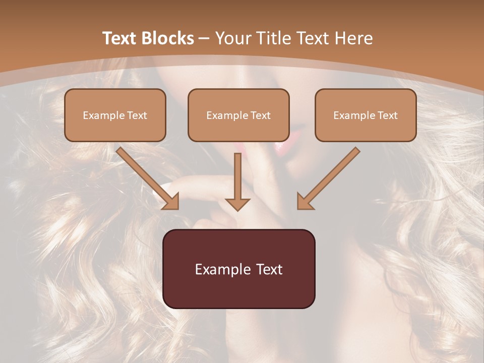 Make Up Beauty Blue Eyes PowerPoint Template