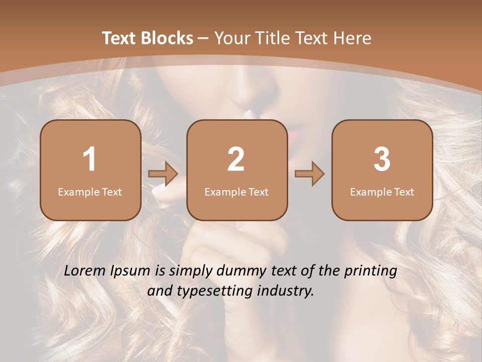 Make Up Beauty Blue Eyes PowerPoint Template