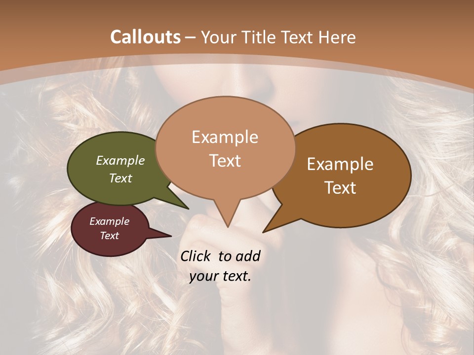 Make Up Beauty Blue Eyes PowerPoint Template