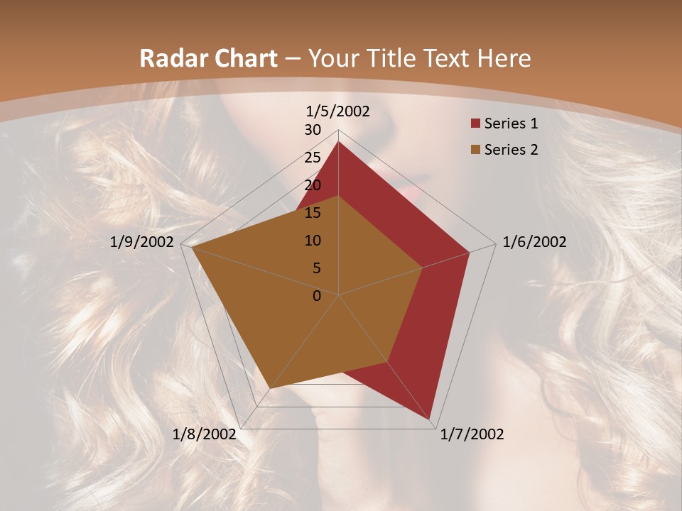 Make Up Beauty Blue Eyes PowerPoint Template