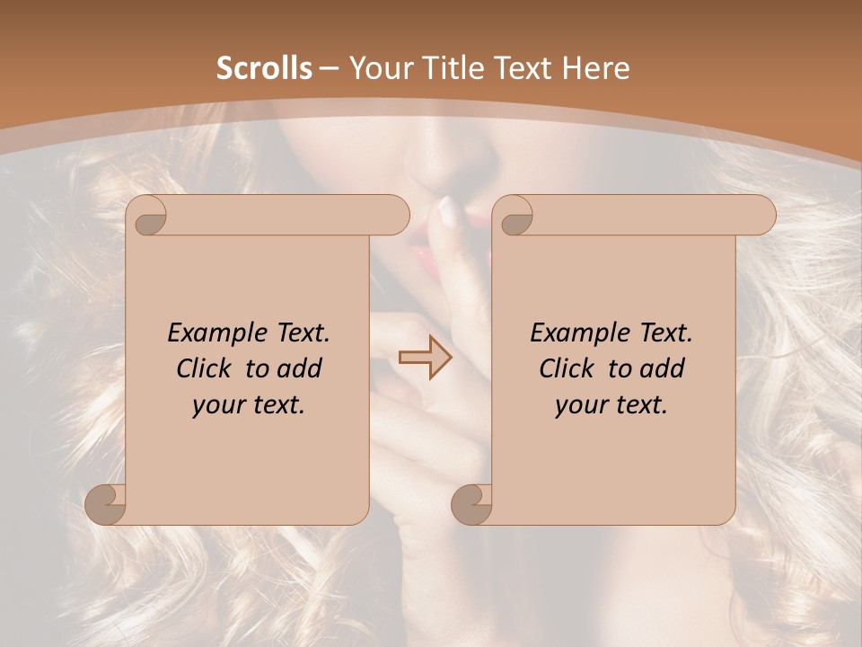 Make Up Beauty Blue Eyes PowerPoint Template