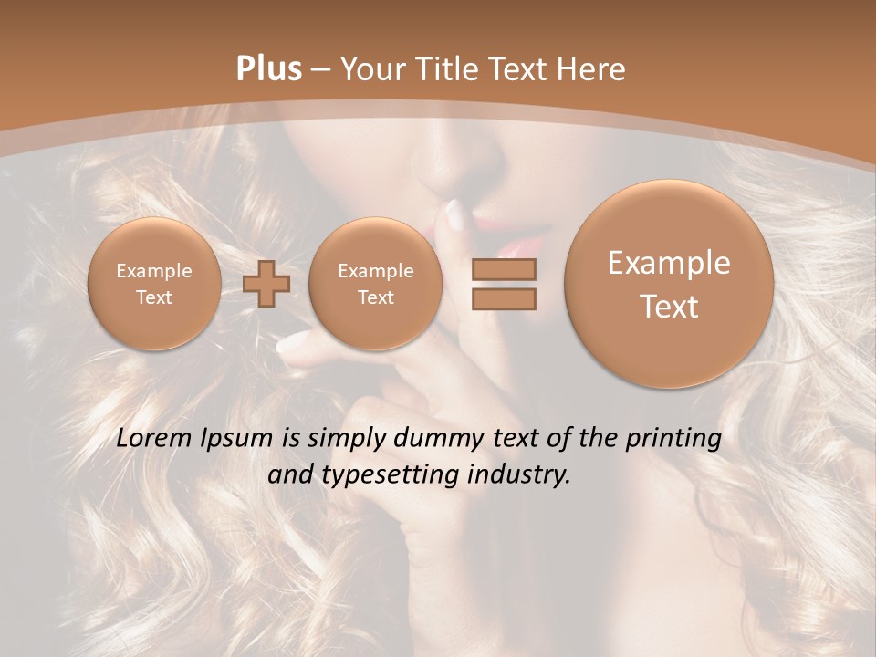 Make Up Beauty Blue Eyes PowerPoint Template