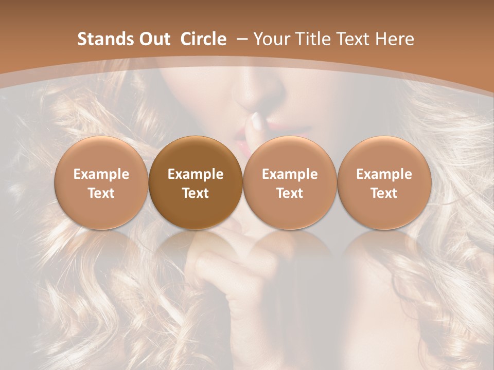 Make Up Beauty Blue Eyes PowerPoint Template