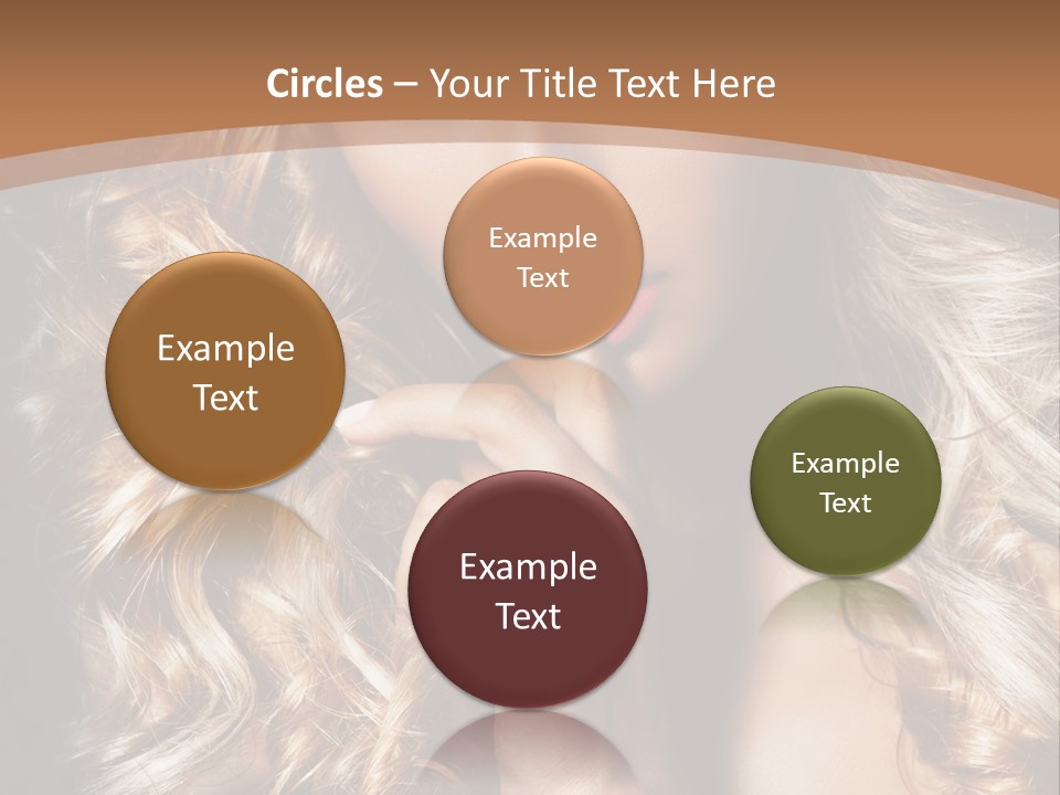 Make Up Beauty Blue Eyes PowerPoint Template