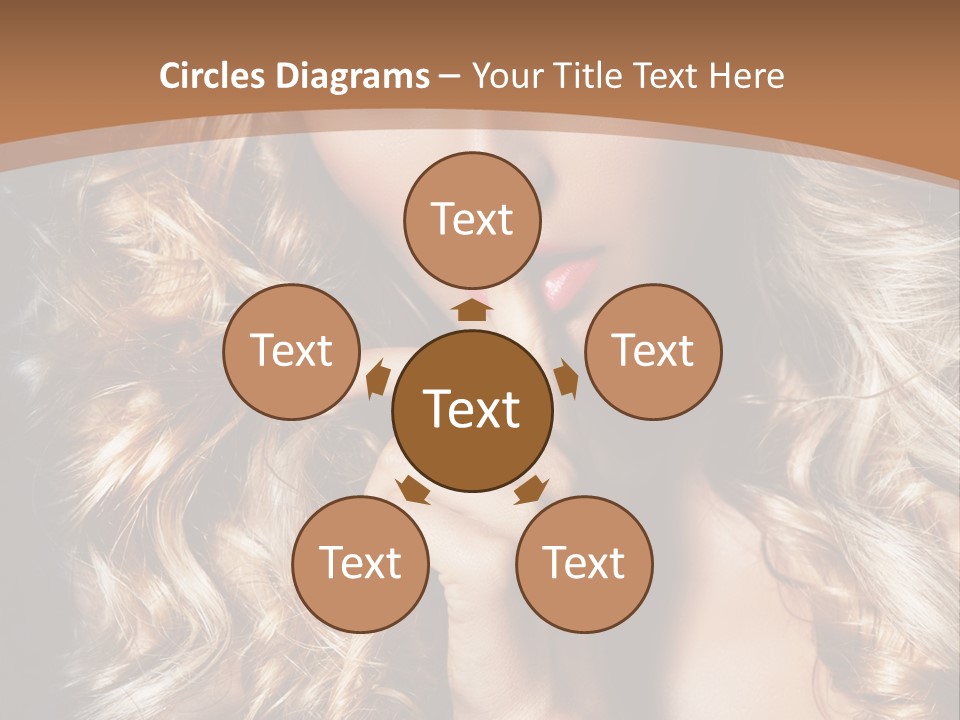 Make Up Beauty Blue Eyes PowerPoint Template