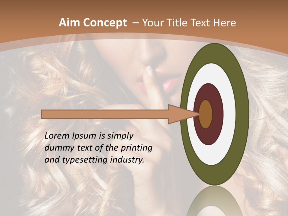 Make Up Beauty Blue Eyes PowerPoint Template