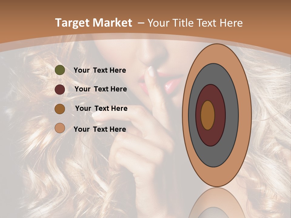 Make Up Beauty Blue Eyes PowerPoint Template