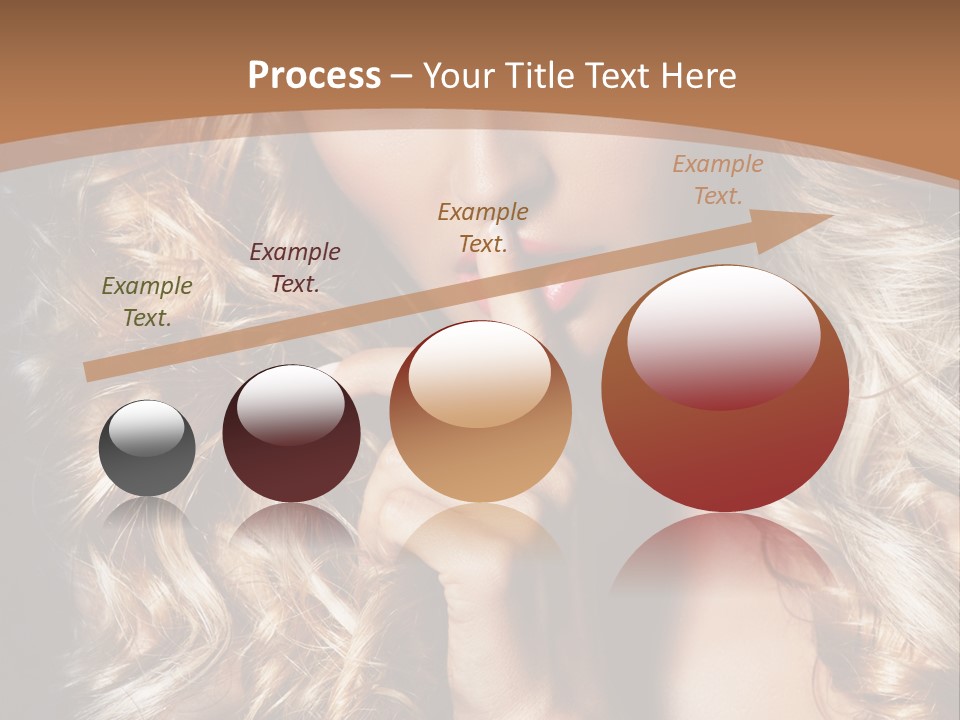 Make Up Beauty Blue Eyes PowerPoint Template