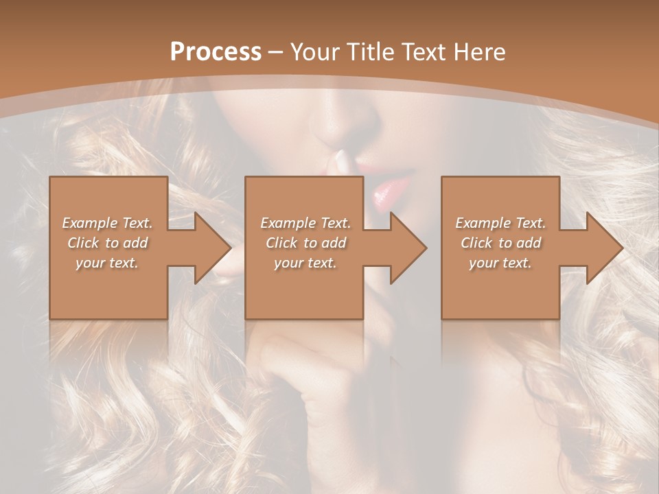 Make Up Beauty Blue Eyes PowerPoint Template