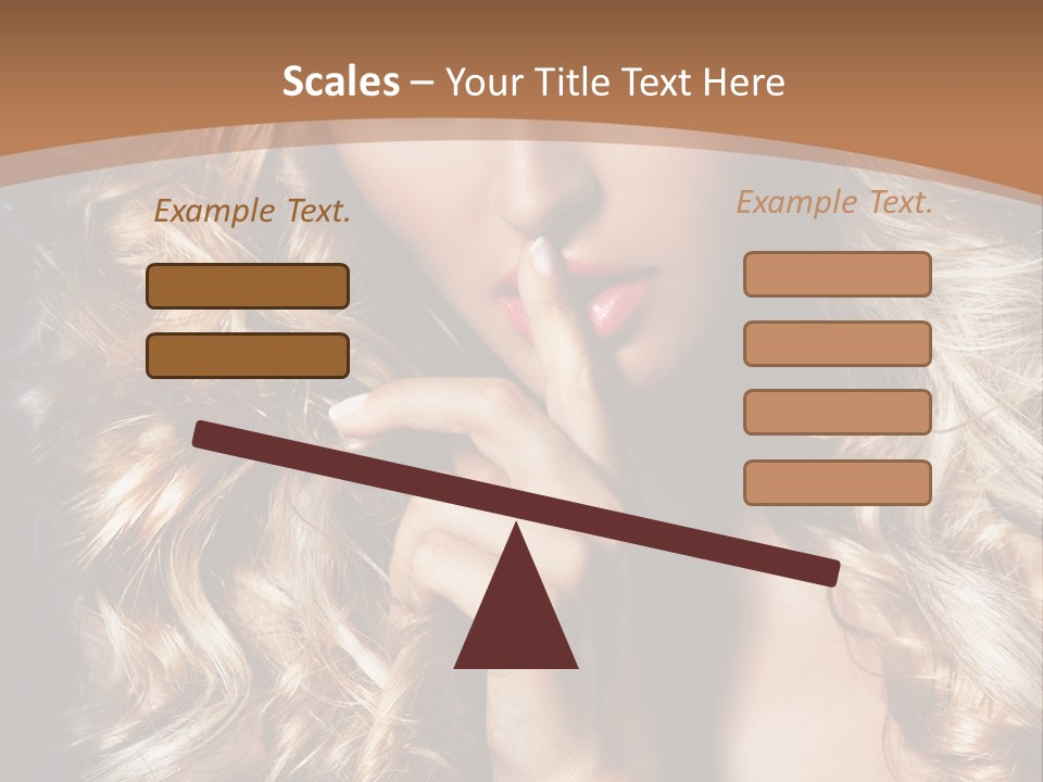 Make Up Beauty Blue Eyes PowerPoint Template