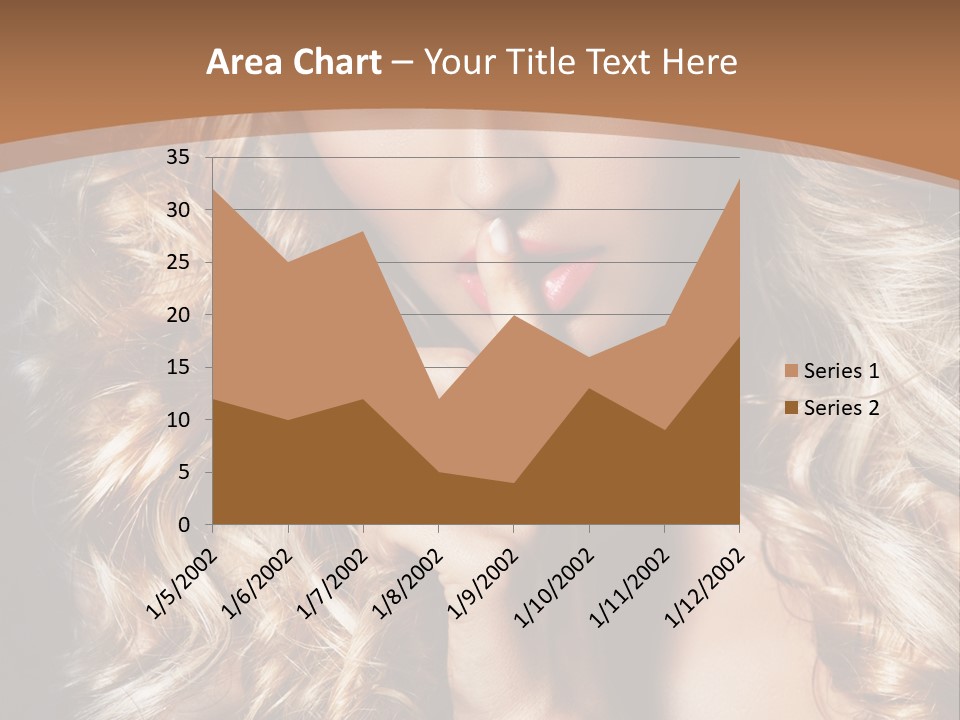 Make Up Beauty Blue Eyes PowerPoint Template