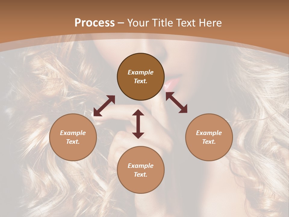 Make Up Beauty Blue Eyes PowerPoint Template