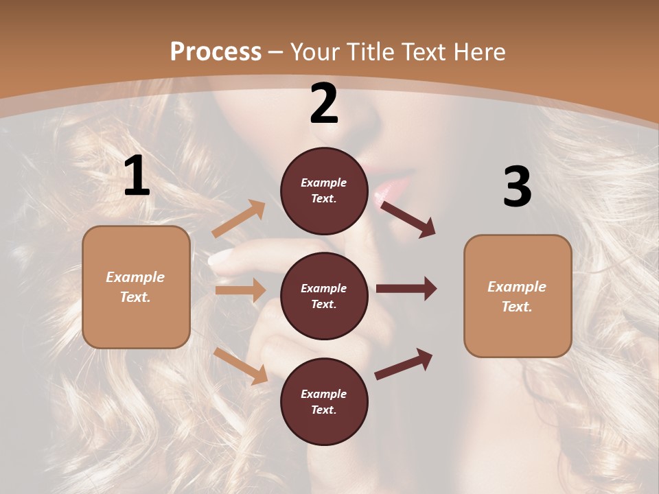 Make Up Beauty Blue Eyes PowerPoint Template